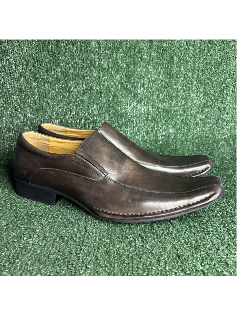 NEW Vintage Steve Madden 'Torell' Western Square Toe Loafer‎ Mens Size 12 Y2K